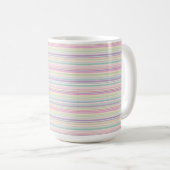 Regenbogenstreifen Hintergrund Kaffeetasse (VorderseiteRechts)