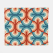 Regenbogenstreifen-Illustrationsmuster Fleecedecke (Vorderseite (Horizontal))