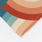 Regenbogenstreifen-Illustrationsmuster Fleecedecke (Ecke)