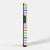 Regenbogenstreifen iPhone Hülle (Rechte Seite)