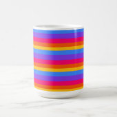 Regenbogenstreifen Kaffeetasse (Mittel)