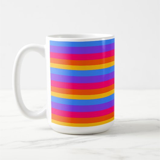 Regenbogenstreifen Kaffeetasse (Links)