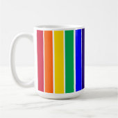 Regenbogenstreifen Kaffeetasse (Links)