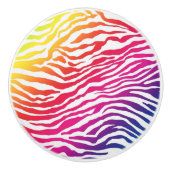 Regenbogenstreifen Keramikknauf (Vorderseite)