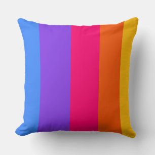 Regenbogenstreifen Kissen