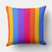 Regenbogenstreifen Kissen (Rückseite)