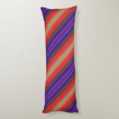 Regenbogenstreifen Kissen (Rückseite (Vertikal))