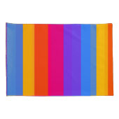 Regenbogenstreifen Kissenbezug (Rückseite-Rechts)