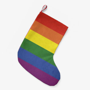 Regenbogenstreifen Kleiner Weihnachtsstrumpf