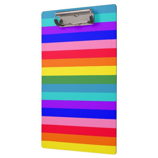 Regenbogenstreifen Klemmbrett (Links)