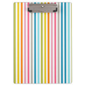Regenbogenstreifen Klemmbrett (Vorderseite)