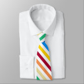 Regenbogenstreifen Krawatte (Gebunden)
