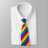 Regenbogenstreifen Krawatte (Gebunden)
