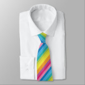 Regenbogenstreifen Krawatte (Gebunden)