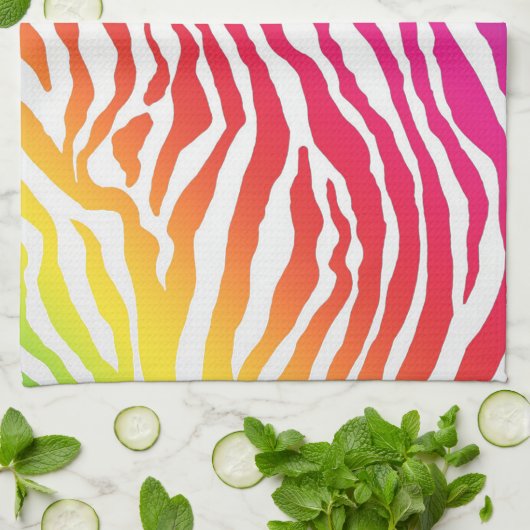 Regenbogenstreifen Küchentuch (Gefaltet)