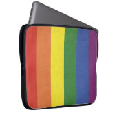 Regenbogenstreifen Laptopschutzhülle (Vorne Rechts)