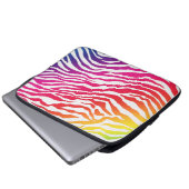 Regenbogenstreifen Laptopschutzhülle (Vorne Knopf)