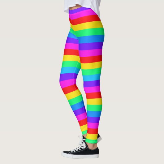 Regenbogenstreifen Leggings (Links)