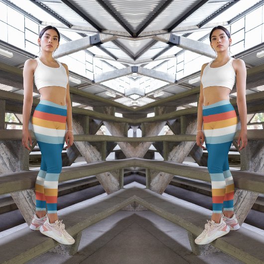 Regenbogenstreifen Leggings