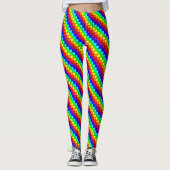 Regenbogenstreifen - Leggings (Vorderseite)