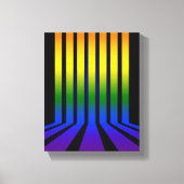 Regenbogenstreifen Leinwanddruck (Vorderseite)