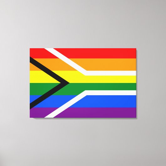 Regenbogenstreifen Leinwanddruck (Vorderseite)