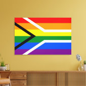Regenbogenstreifen Leinwanddruck (Insitu (Wohnzimmer))