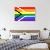Regenbogenstreifen Leinwanddruck (Insitu (Schlafzimmer))