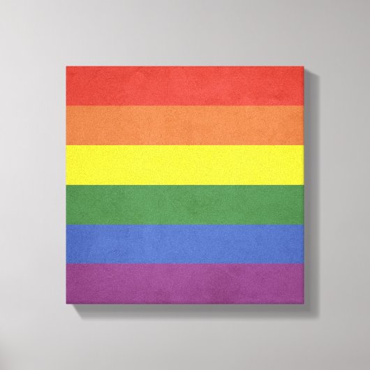 Regenbogenstreifen Leinwanddruck (Vorderseite)