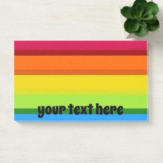 Regenbogenstreifen mehrfarbig post-it klebezettel (Büro)