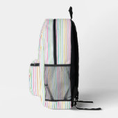 Regenbogenstreifen mit Namen Bedruckter Rucksack (Rechts)