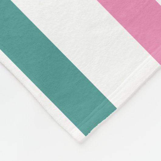 Regenbogenstreifen mit Namen Fleecedecke (Ecke)