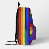 Regenbogenstreifen mit positivem Rucksack (Links)