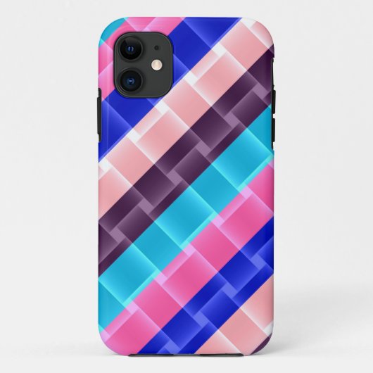 Regenbogenstreifen, modern Case-Mate iPhone hülle (Rückseite)
