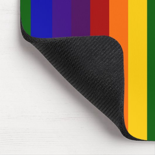 Regenbogenstreifen Mousepad (Ecke)