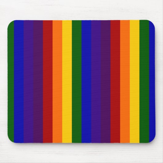 Regenbogenstreifen Mousepad (Vorne)