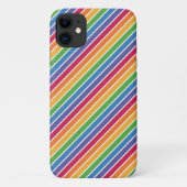 Regenbogenstreifen Muster Case-Mate iPhone Hülle (Rückseite)