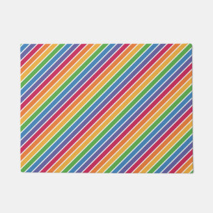 Regenbogenstreifen Muster Fußmatte