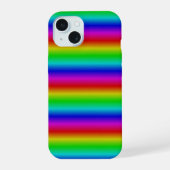 Regenbogenstreifen - Muster iPhone 15 Hülle (Rückseite)