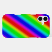 Regenbogenstreifen - Muster iPhone Hülle (Rückseite (Horizontal))