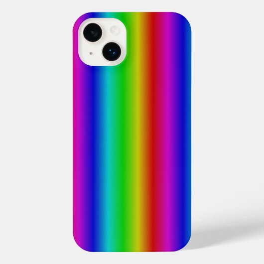 Regenbogenstreifen - Muster iPhone Hülle (Rückseite)