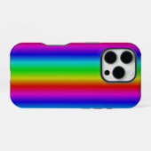Regenbogenstreifen - Muster iPhone Hülle (Rückseite (Horizontal))