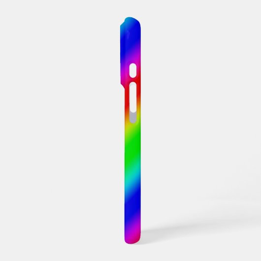 Regenbogenstreifen - Muster iPhone Hülle (Linke Seite)