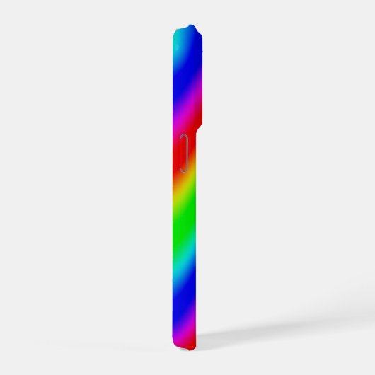 Regenbogenstreifen - Muster iPhone Hülle (Rechte Seite)