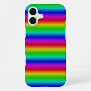 Regenbogenstreifen - Muster iPhone 16 Plus Hülle