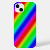 Regenbogenstreifen - Muster iPhone Hülle (Rückseite)