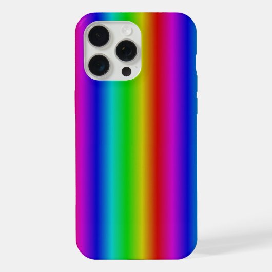 Regenbogenstreifen - Muster iPhone Hülle (Rückseite)