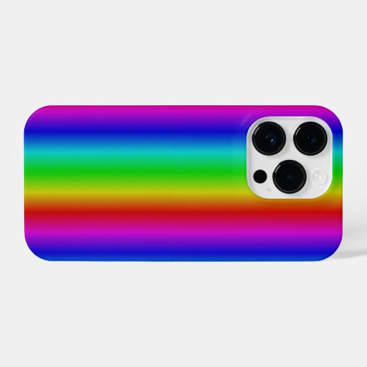 Regenbogenstreifen - Muster iPhone Hülle (Rückseite (Horizontal))
