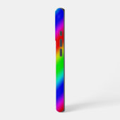 Regenbogenstreifen - Muster iPhone Hülle (Linke Seite)