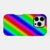 Regenbogenstreifen - Muster iPhone Hülle (Rückseite (Horizontal))